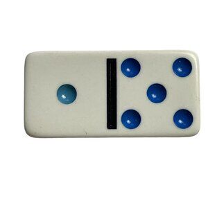 Double Nine Dominoes Replacement Tile 1 5 Color Dot Vintage 1998 mq
